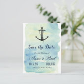 水航海の色の保存日付 案内ポストカード (スタンド正面)