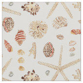 水航海の色の貝殻 ファブリック (クローズアップ)