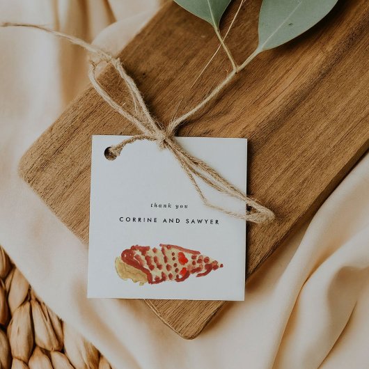 水航海の色の貝殻 フェイバータグ