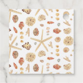 水航海の色の貝殻 フェイバータグ (裏面)