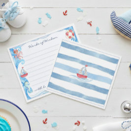 水航海の色の赤ちゃんシャワー知恵の言葉