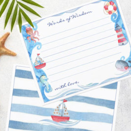 水航海の色の赤ちゃんシャワー知恵の言葉