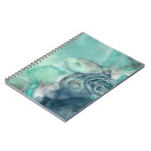 水航海の色アクア海タコ ノートブック (左側)