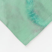 水航海の色アクア海タコ フリースブランケット (角)