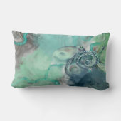 水航海の色アクア海タコ ランバークッション (裏面)