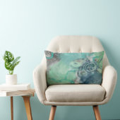 水航海の色アクア海タコ ランバークッション (椅子)