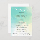 水航海の色ブライダルシャワー招待状 招待状 (正面/裏面)