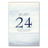 水航海の色海ネイビーブルーテーブル番号 テーブルナンバー (裏面)