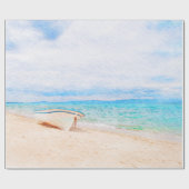 水航海の色魚釣り船 ラッピングペーパー (フラット)