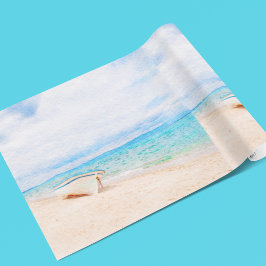 水航海の色魚釣り船 ラッピングペーパー