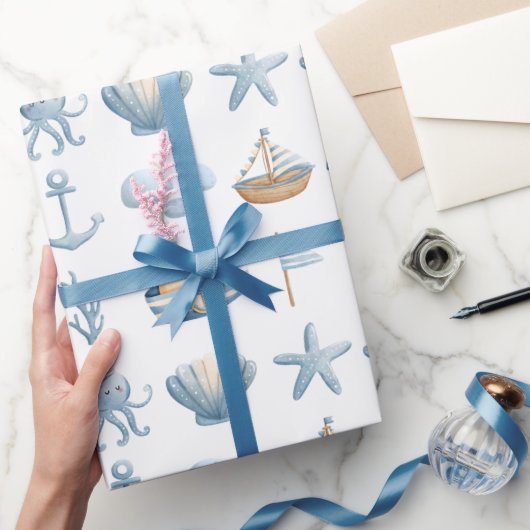 水航海の色 ラッピングペーパー (ギフト)