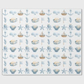 水航海の色 ラッピングペーパー (フラット)