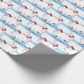 水航海の跳ね上がりライフリング ラッピングペーパー (角)