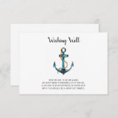 水色いかりヌティカルウィングウェル結婚ズ エンクロージャーカード (正面/裏面)