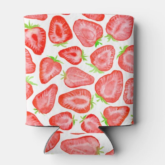 水色いちごスライス模様 缶クーラー (裏面)