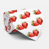水色いちごネクタイ ネクタイ (ロール)