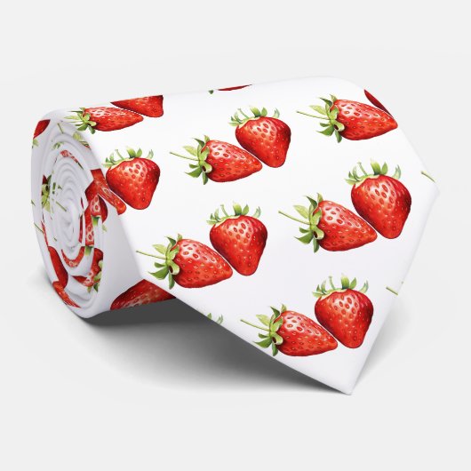 水色いちごネクタイ ネクタイ (ロール)