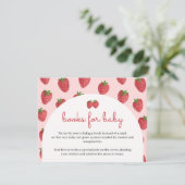 水色いちご本ベビーカード (スタンド正面)