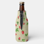 水色いちご模様 ボトルクーラー (ボトル裏面)