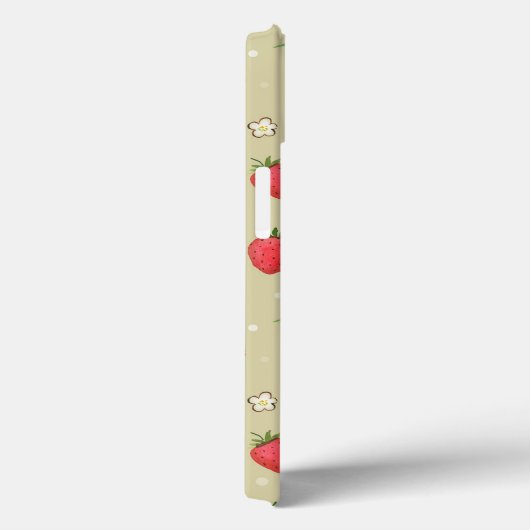 水色いちご模様 Case-Mate iPhoneケース (裏面 / 右)