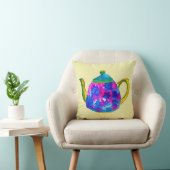 水色お洒落のティーポット クッション (椅子)