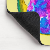 水色お洒落のティーポット マウスパッド (コーナー)