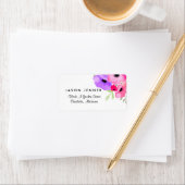 水色お洒落フローラ結婚 ラベル (インサイチュ)