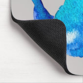 水色お洒落青ティーポット マウスパッド (コーナー)