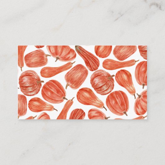 水色かぼちゃのベビーシャワーおむつラッフルエンクル エンクロージャーカード (裏面)