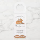 水色かぼちゃパイメープル葉感謝祭 ボトルネックタグ (正面)