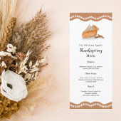 水色かぼちゃパイメープル葉感謝祭 メニュー