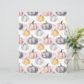 水色かぼちゃ秋柄スクラップブック紙 (スタンド正面)