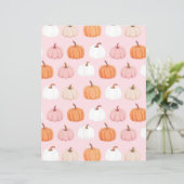 水色かぼちゃ秋柄スクラップブック紙 (スタンド正面)