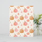 水色かぼちゃ秋柄スクラップブック紙 (スタンド正面)