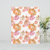 水色かぼちゃ秋柄スクラップブック紙 (スタンド正面)