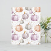 水色かぼちゃ秋柄スクラップブック紙 (スタンド正面)