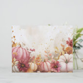 水色かぼちゃ秋柄スクラップブック紙 (スタンド正面)