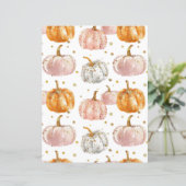 水色かぼちゃ秋柄スクラップブック紙 (スタンド正面)