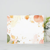 水色かぼちゃ秋柄スクラップブック紙 (スタンド正面)