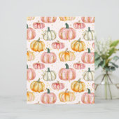 水色かぼちゃ秋柄スクラップブック紙 (スタンド正面)