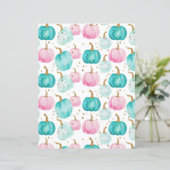 水色かぼちゃ秋柄スクラップブック紙 (スタンド正面)