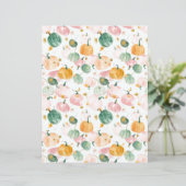 水色かぼちゃ秋柄スクラップブック紙 (スタンド正面)