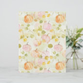 水色かぼちゃ秋柄スクラップブック紙 (スタンド正面)