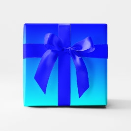 水色から青グラデーション ラッピングペーパー