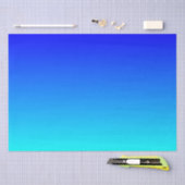 水色から青グラデーション 薄葉紙 (クラフト)