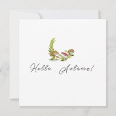 水色かわいいハリネズミとリンゴ装飾用クッション (裏面)