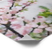 水色かわいい明るい野生動物#6 ポスター (角)