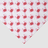 水色かわいい赤いカニの包み組織 薄葉紙 (詳細)