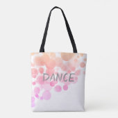 水色かわいらしダンストートバッグ抽象芸術 トートバッグ (裏面)