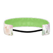 水色かわいらしフローラモダン模様 アスレチックヘッドバンド (裏面)